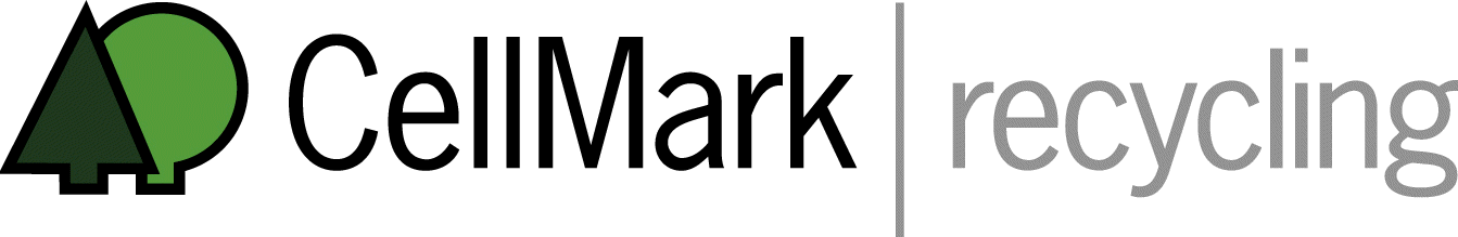 green and grey cellmark recycling logo